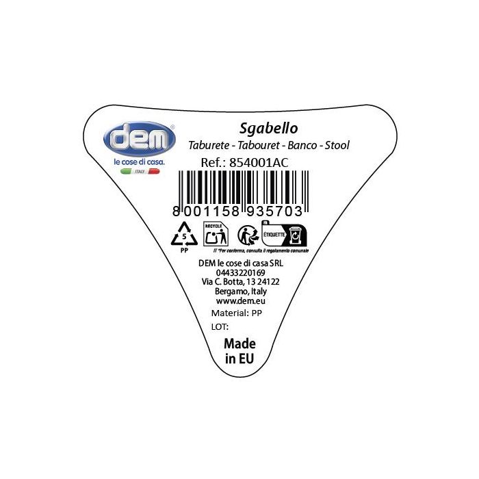 Inde Taburete 37.6 cm x 45.5 cm x 37.6 cm Colores (12 Unidades) 2 Inde Taburete 37.6 cm x 45.5 cm x 37.6 cm Colores (12 Unidades) 2