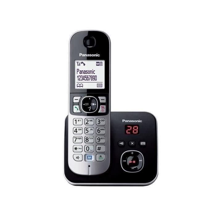 Panasonic KX-TG6821 Teléfono inalámbrico contestador automático Negro 2