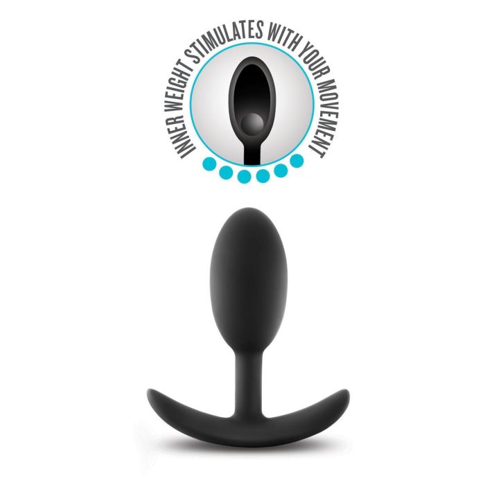 Plug Anal Blush Adventures Negro (7,6 cm) (10,1 cm) 6