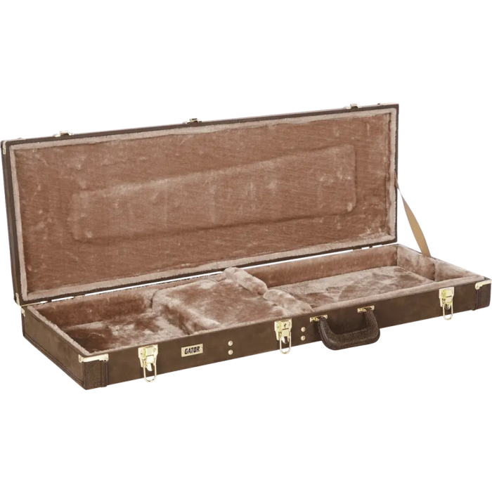 Gator GW Deluxe Estuche Marrón para Guitarra Eléctrica 3 Gator GW Deluxe Estuche Marrón para Guitarra Eléctrica 3