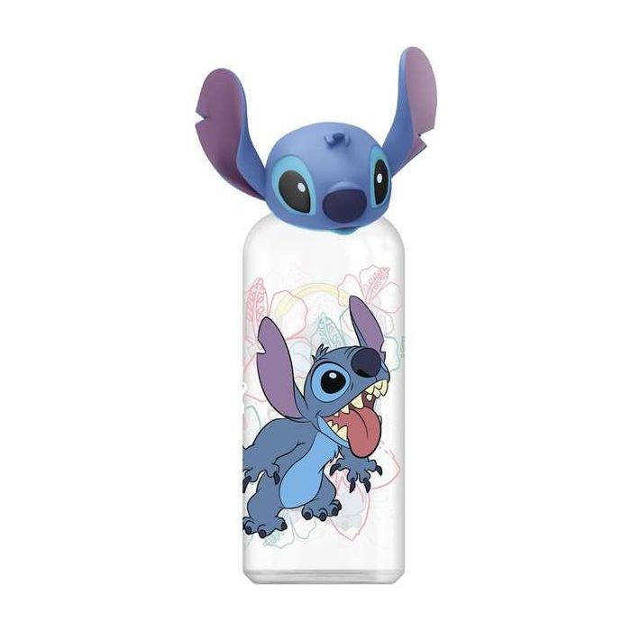 Stor Botella Ecozen con Figura 3D del personaje Stitch Flowers Disney 560 ml Niños +4 años