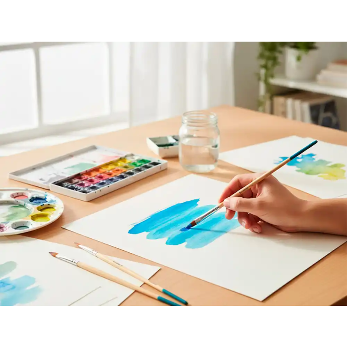 Liderpapel Pincel nº 7 Punta Filbert/Lengua de Gato de Pelo Sintético Certificado FSC para Acrílica y Acuarela 4