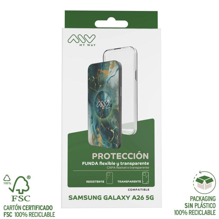 myway funda compatible con Samsung Galaxy A26 5G transparente 2 myway funda compatible con Samsung Galaxy A26 5G transparente 2