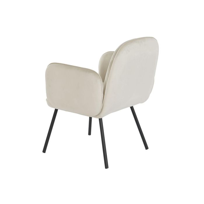 DKD Home Decor Butaca Beige Negro 60 x 83 x 65 cm (2 Unidades) 7