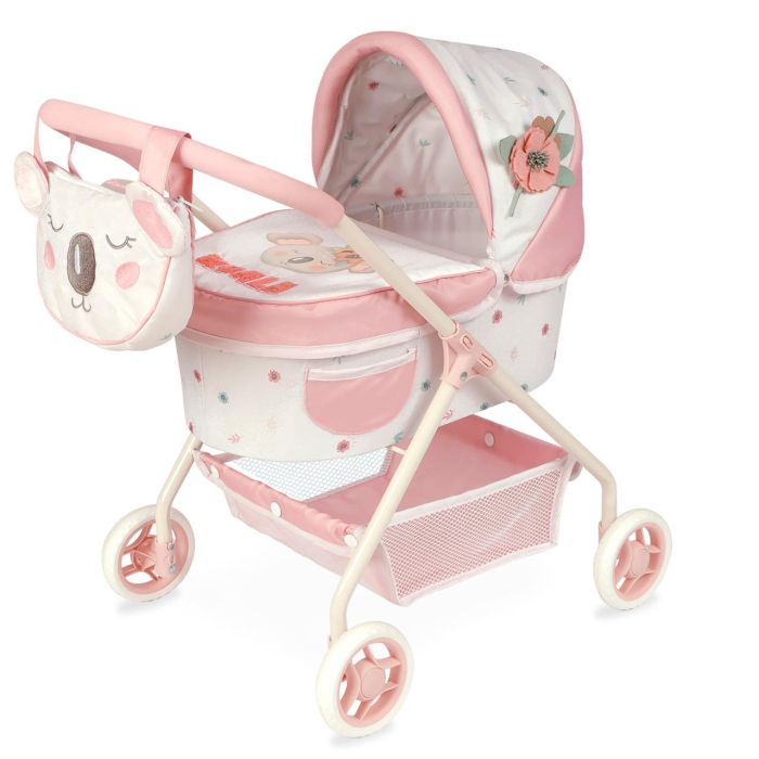 DeCuevas 86079 Carro de Muñecas Coco Mi Primer Carro de Juguete Realista con Bolso Riñonera Koala para Juego de Imitación DeCuevas 86079 Carro de Muñecas Coco Mi Primer Carro de Juguete Realista con Bolso Riñonera Koala para Juego de Imitación