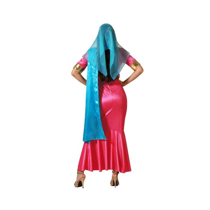 Disfraz Hindú Asiático Rosa Mujer Adulto XL 2 Disfraz Hindú Asiático Rosa Mujer Adulto XL 2