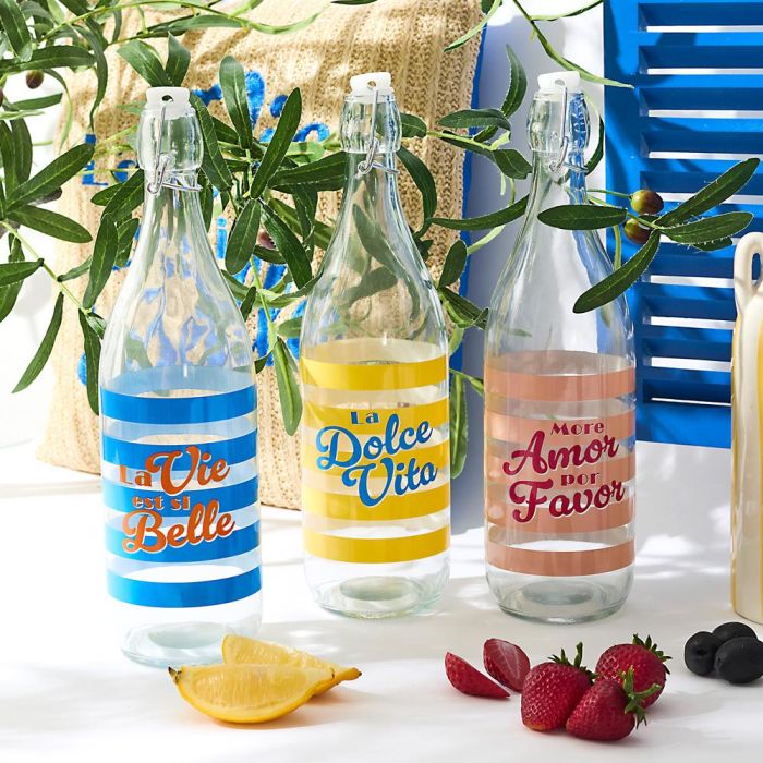 Botella Vidrio 1 L Dolce Vita Home Deco Factory 1