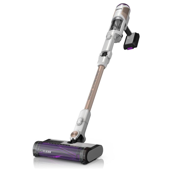 Shark IW3611EU Aspiradora Escoba con Estación de Vaciado, Sin Bolsa, Azul y Blanco, Capacidad 0.42L, 60 min de Autonomía, HEPA 3