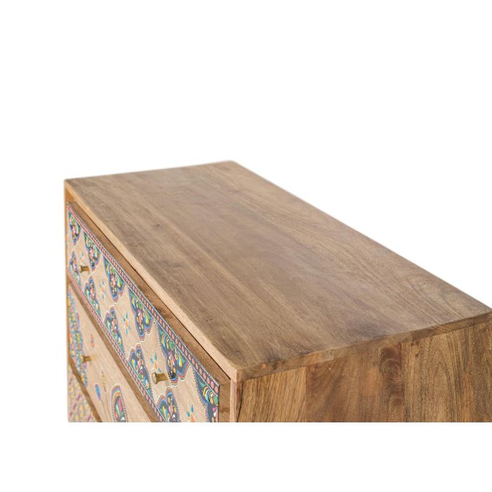 Giner y Colomer Cómoda de Madera Maciza de Mango con Detalles Pintados a Mano 2