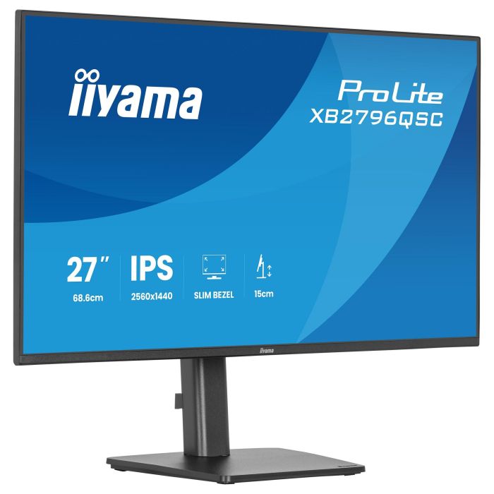 68,5cm/27" (2560x1440) iiyama ProLite XB2796QSC-B1 16:9 IPS 4ms 75Hz HDMI USB-C USB VESA Speaker Black 0 68,5cm/27" (2560x1440) iiyama ProLite XB2796QSC-B1 16:9 IPS 4ms 75Hz HDMI USB-C USB VESA Speaker Black 0