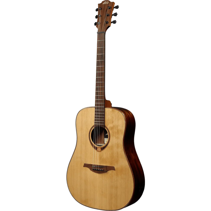 LAG Guitarra Acústica Dreadnought Tramontane 118 - Tapa de Cedro Rojo Macizo, Fondo y Laterales Khaya, Acabado Natural Brillante 2 LAG Guitarra Acústica Dreadnought Tramontane 118 - Tapa de Cedro Rojo Macizo, Fondo y Laterales Khaya, Acabado Natural Brillante 2