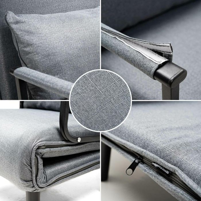 Sofá Cama Convertible Individual 4 en 1 Softfa InnovaGoods 8 Sofá Cama Convertible Individual 4 en 1 Softfa InnovaGoods 8