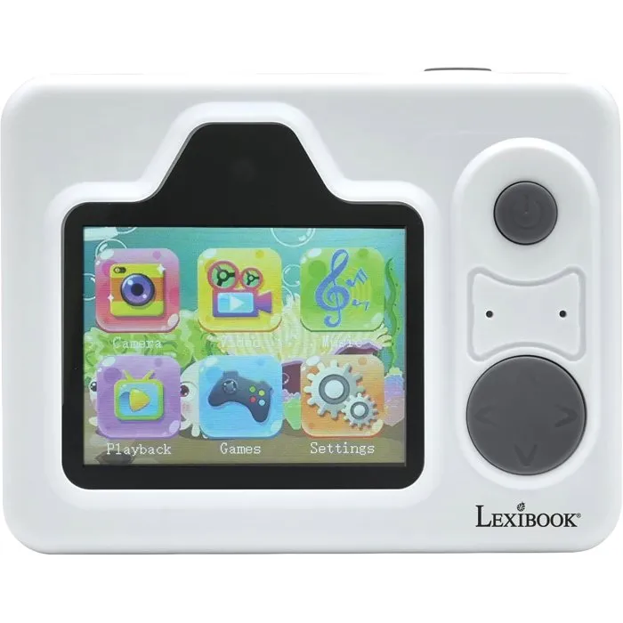 LEXIBOOK Cámara de Fotos con Impresora Infantil, Video, Personalización de Fotos, Incluye Tarjeta SD 32GB y Papel Térmico 5 LEXIBOOK Cámara de Fotos con Impresora Infantil, Video, Personalización de Fotos, Incluye Tarjeta SD 32GB y Papel Térmico 5