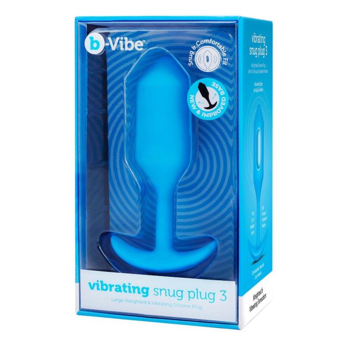 Plug Anal B-Vibe Vibrating Snug 3 Azul (3,7 x 13,8 x 1 cm) Plug Anal B-Vibe Vibrating Snug 3 Azul (3,7 x 13,8 x 1 cm)