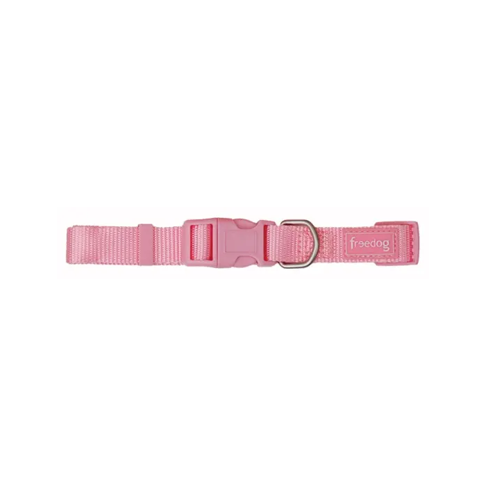 Freedog Collar de Nylon Básico Rosa 10 mm para Perros 20-35 cm