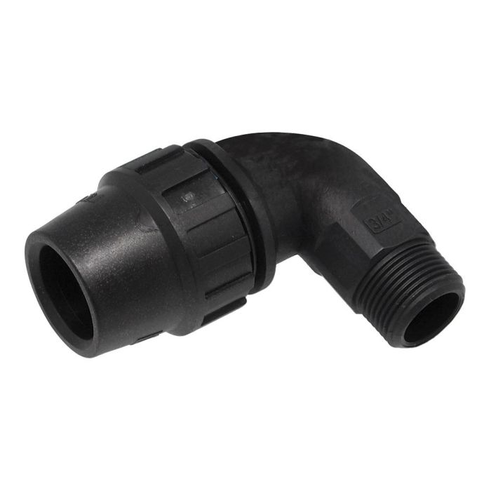 Aqua Control Codo de Rosca Macho 32mm (1 Pulgada) para Tuberías de Polietileno, Conexión de Riego Duradera con Protección UV 0 Aqua Control Codo de Rosca Macho 32mm (1 Pulgada) para Tuberías de Polietileno, Conexión de Riego Duradera con Protección UV 0