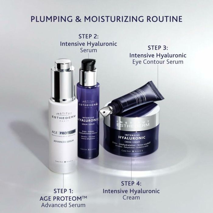 Institut Esthederm INTENSIVE HYALURONIC+ Crema Facial Hidratante Profunda con 3 Ácidos Hialurónicos, Rellena Arrugas y Protege Piel 50 ml 1