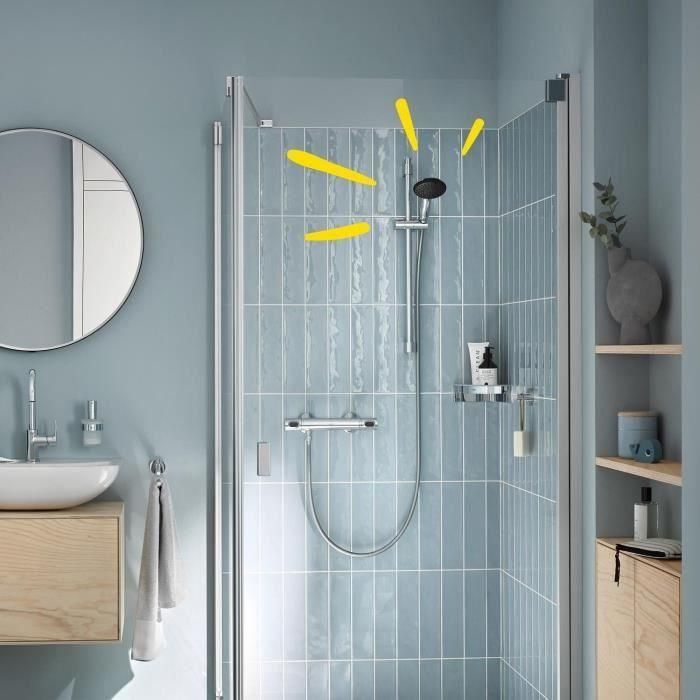 Rociador de ducha - GROHE Vitalio Start 110 27940001 - 1 chorro lluvia - Ahorro de agua - Proceso antical - Cromo 1 Rociador de ducha - GROHE Vitalio Start 110 27940001 - 1 chorro lluvia - Ahorro de agua - Proceso antical - Cromo 1
