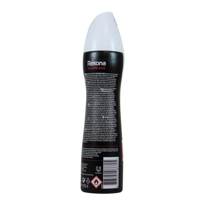 Desodorante rexona spray 200 ml invisible pure 1