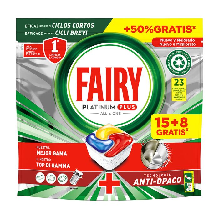 Fairy caps lavavajillas platinum plus 15+8 Fairy caps lavavajillas platinum plus 15+8