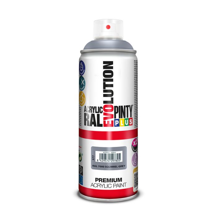 Pintura en spray pintyplus evolution 520cc ral 7000 squirrel grey