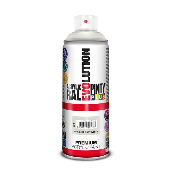 Pintura en spray Pintyplus Evolution RAL 9002 Blanco/Gris 400 ml