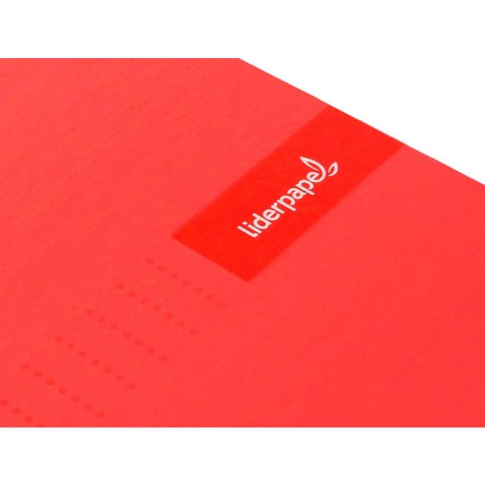 Cuaderno Espiral Liderpapel A5 Micro Crafty Tapa Forrada 120H 90 gr Cuadro 5 mm 5 Bandas6 Taladros Color Rojo 3