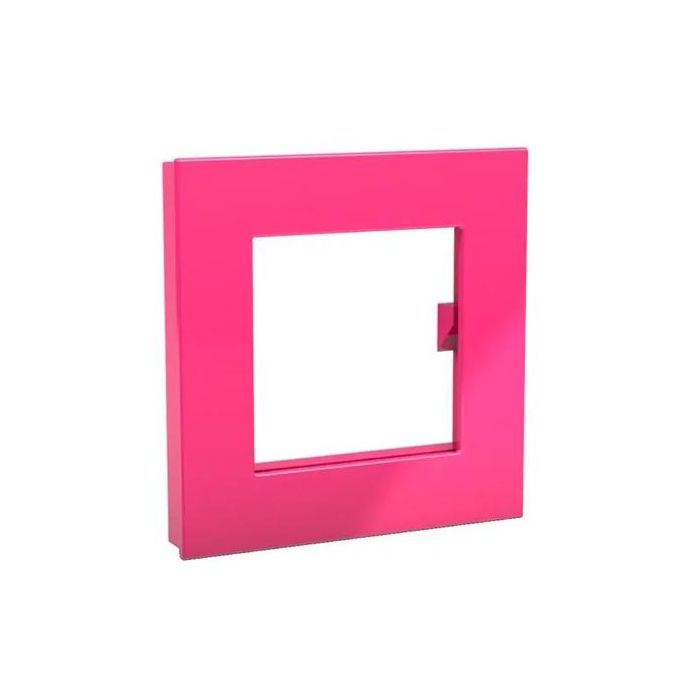 Novus dahle 95553 imán mega magnet cuadrado XL 7,5x7,5 cm c/portafoto rosa