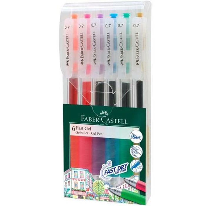 Set de Bolígrafos Faber-Castell Roller Fast Multicolor 20 Unidades 1 Set de Bolígrafos Faber-Castell Roller Fast Multicolor 20 Unidades 1