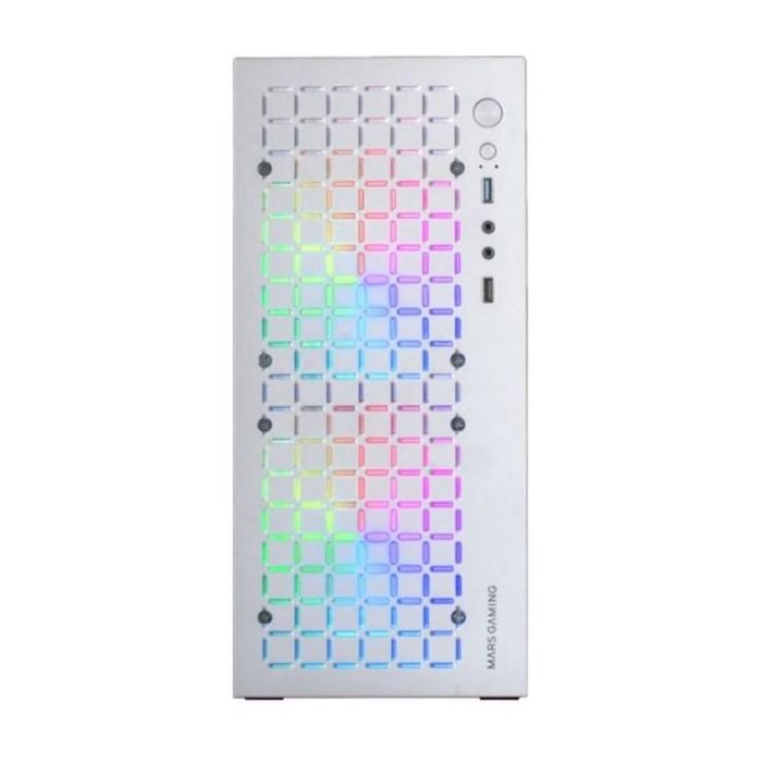 Mars Gaming MCCore Matx Minitorre Compacta RGB con Ventana, Compatible con Placas MicroATX y Mini-ITX