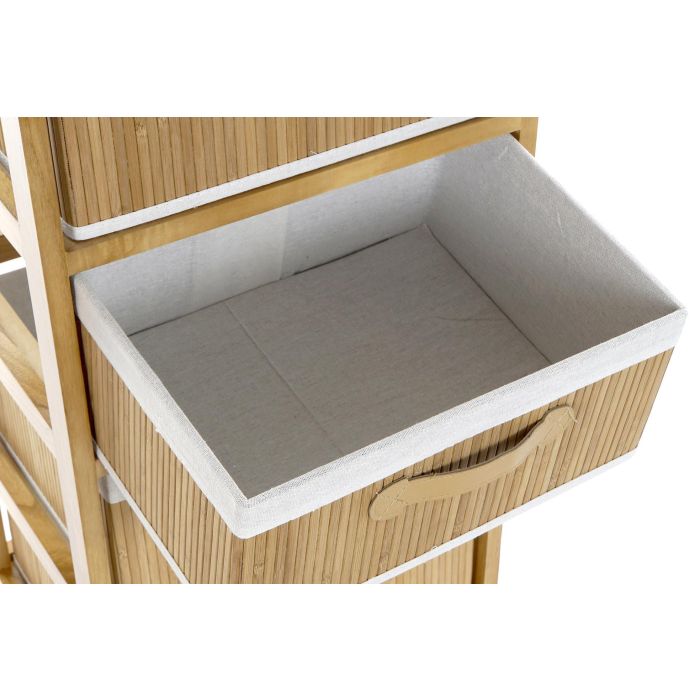 DKD Home Decor Cajonera Bambú Natural 4 Cajones 32 x 81 x 42 cm 2