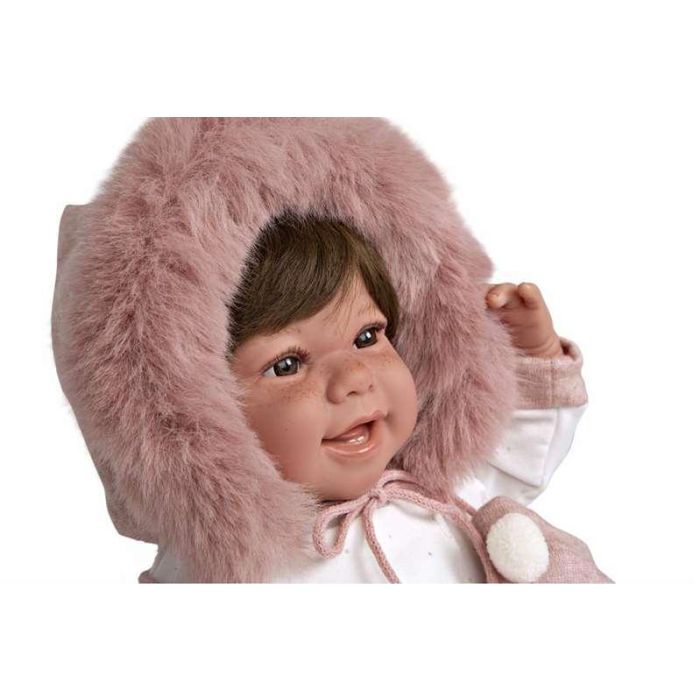 Muñecas Arias Muñeca Elegance 45 cm Zoe Rosa con Manoplas (Muñeco de Peso) 12