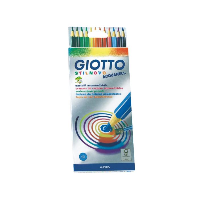 Lapices De Colores Giotto Stilnovo Acuarelables Caja De 12 Colores Surtidos 1