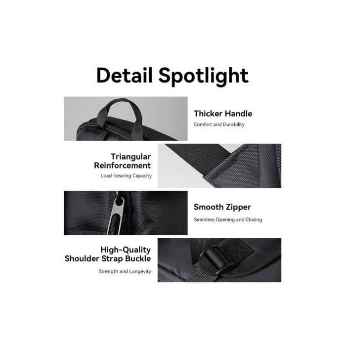 Vention KROB0 Mochila Impermeable Negra para Portátiles hasta 15.6 pulgadas, 19L de Capacidad, Material Poliéster Oxford 2 Vention KROB0 Mochila Impermeable Negra para Portátiles hasta 15.6 pulgadas, 19L de Capacidad, Material Poliéster Oxford 2