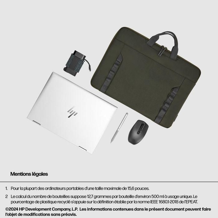 HP Funda Portátil Modular 15.6 pulgadas - Transporte Versátil 3 Formas (Correa y Asas Ocultas), Duradera, Ligera y Organizada con Bolsillos 10