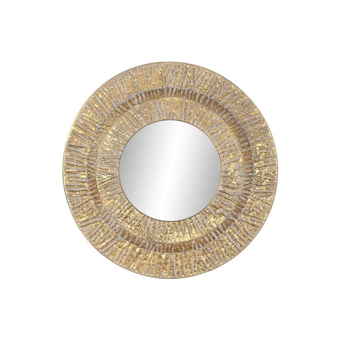 Espejo de pared Home ESPRIT Dorado Metal Cristal Moderno 78 x 4,5 x 78 cm