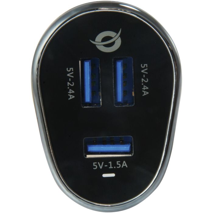 Conceptronic Cargador Coche Carden06B 3 Puertos USB Universal 1