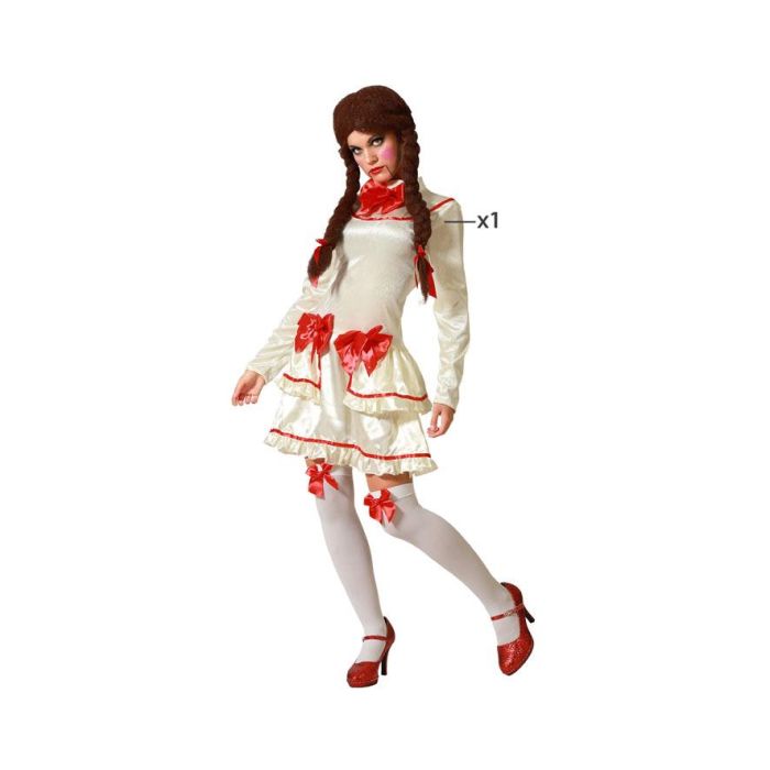 Disfraz Muñeca De Porcelana Beige Mujer Adulto XXL Disfraz Muñeca De Porcelana Beige Mujer Adulto XXL