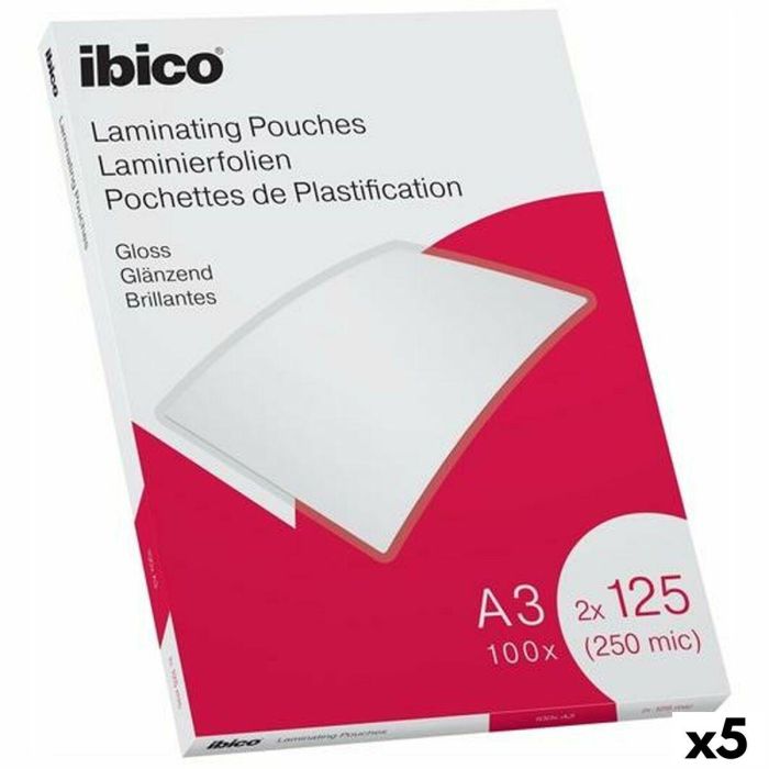 Láminas para Plastificar Ibico A3 Brillo 0,25 mm (5 Unidades) Láminas para Plastificar Ibico A3 Brillo 0,25 mm (5 Unidades)