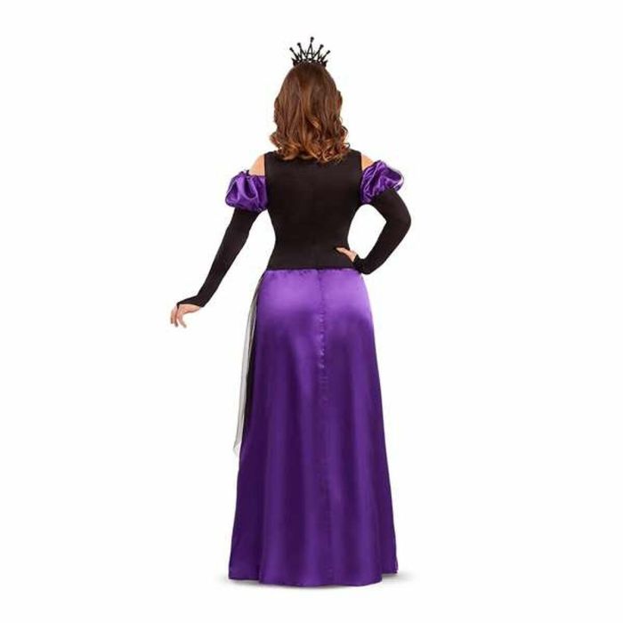 Disfraz reina medieval vestido, gargantilla y tocado talla XXL 3 Disfraz reina medieval vestido, gargantilla y tocado talla XXL 3