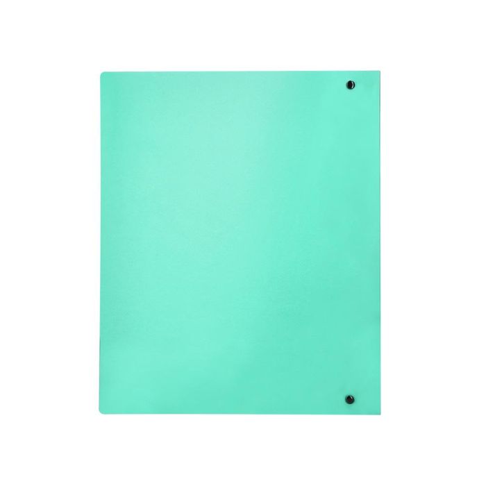 Carpeta Liderpapel 4 Anillas Mixtas 40 mm Polipropileno Din A4 Verde Manzana Opaco 4