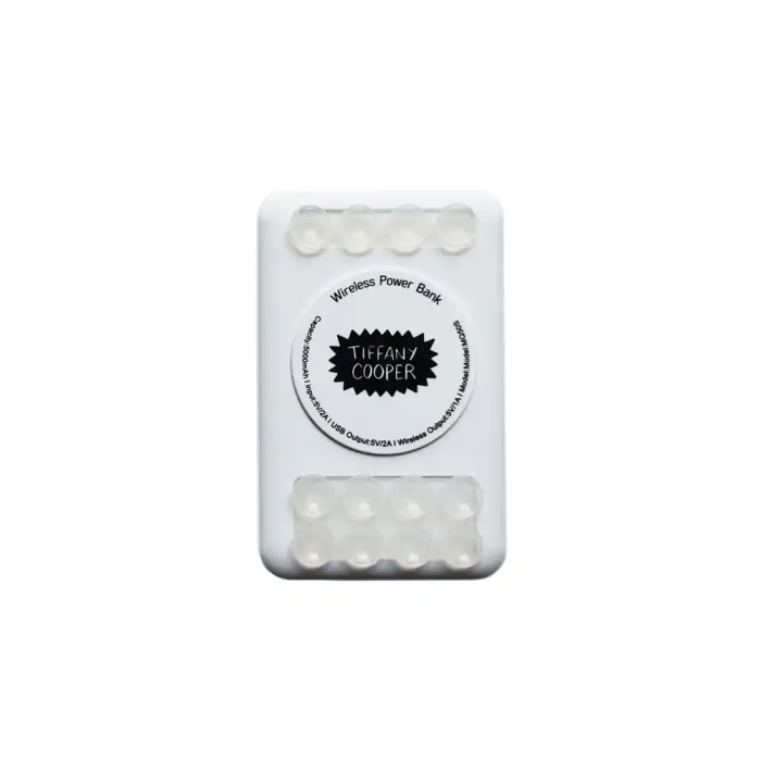 Wondee Batería Externa Inalámbrica 5.000 mAh Diseño Gatos Blancos 1