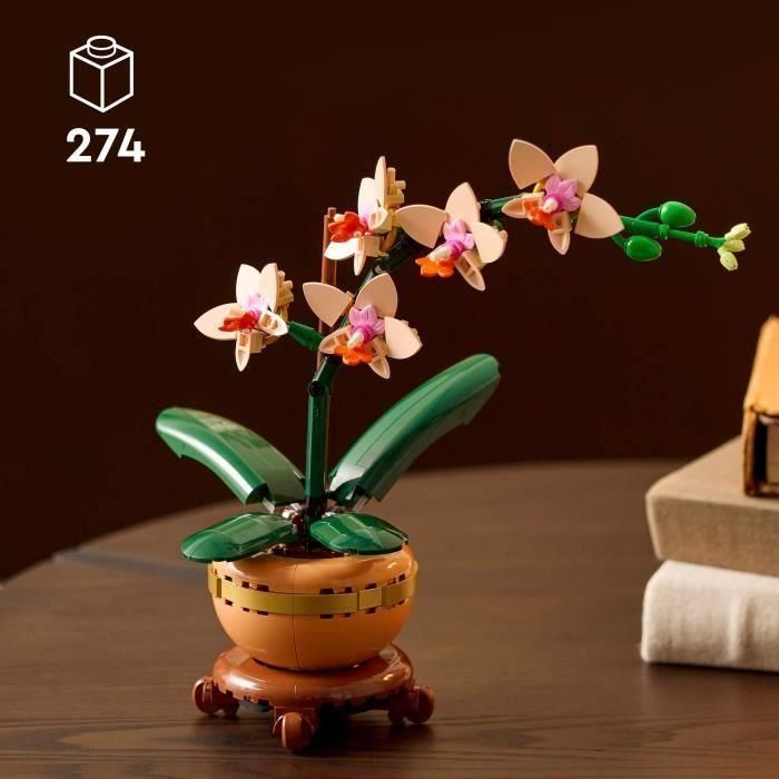 LEGO 10343 Colección Botánica Orquídea en Miniatura, Set de Construcción de Flores Artificiales, Idea de Regalo para Mujeres 1