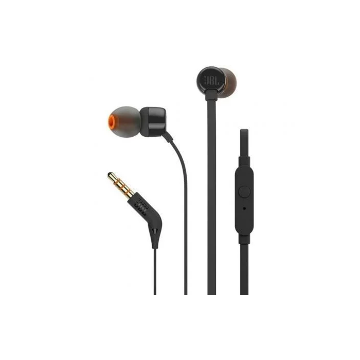 JBL JBLT160BLK Auriculares Intrauditivos con Micrófono Jack 3.5 Negros