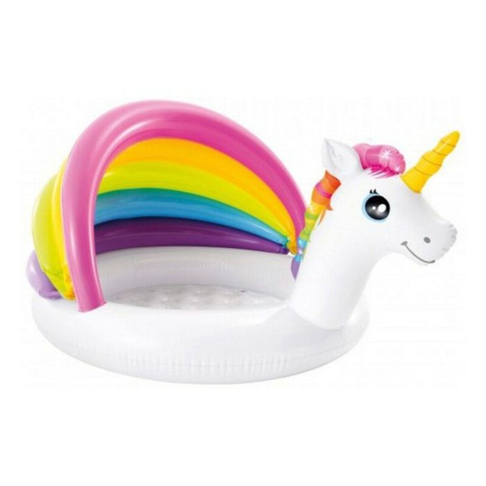 Piscina hinchable unicornio con techo y suelo hinchable (capacidad 45 litros) (1/3 años) 127x102x69 cm Piscina hinchable unicornio con techo y suelo hinchable (capacidad 45 litros) (1/3 años) 127x102x69 cm