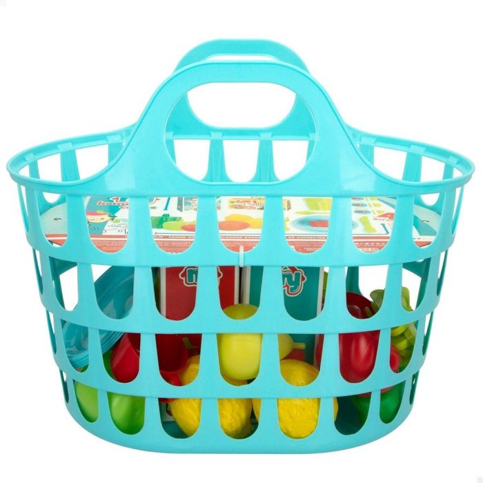 Set de Alimentos de Juguete Colorbaby Menaje y utensilios de cocina 34 Piezas 33 Piezas (16 Unidades) 1 Set de Alimentos de Juguete Colorbaby Menaje y utensilios de cocina 34 Piezas 33 Piezas (16 Unidades) 1