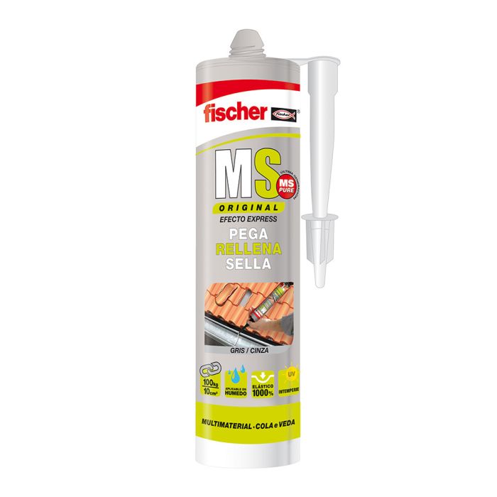 Ms sellante adhesivo gris 546184 fischer 290 ml