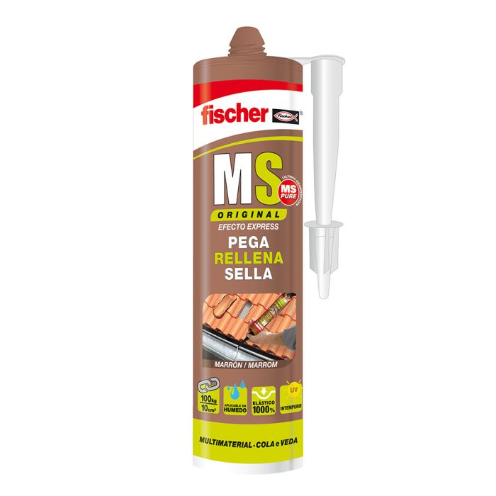 Ms sellante adhesivo marron 546186 fischer 290 ml