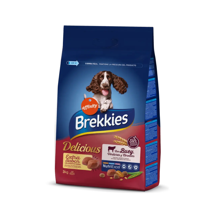 Brekkies Canine Adult Delicious Ternera 3 kg