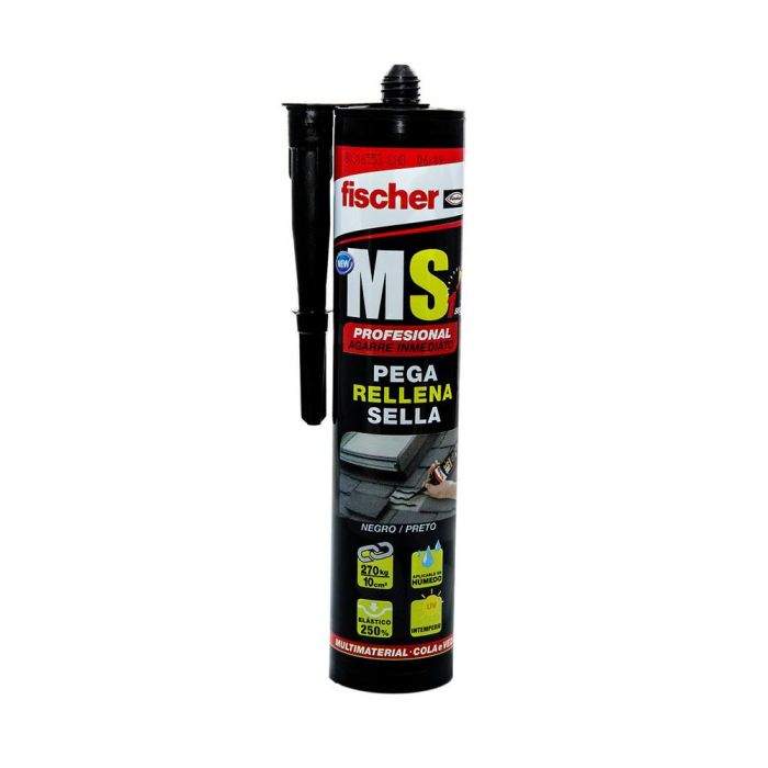 Ms adhesivo sellador ultra agarre negro 290 ml 572472 fischer